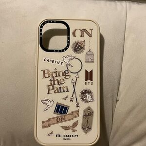 Casetify White and Brown Graphic Phone Case